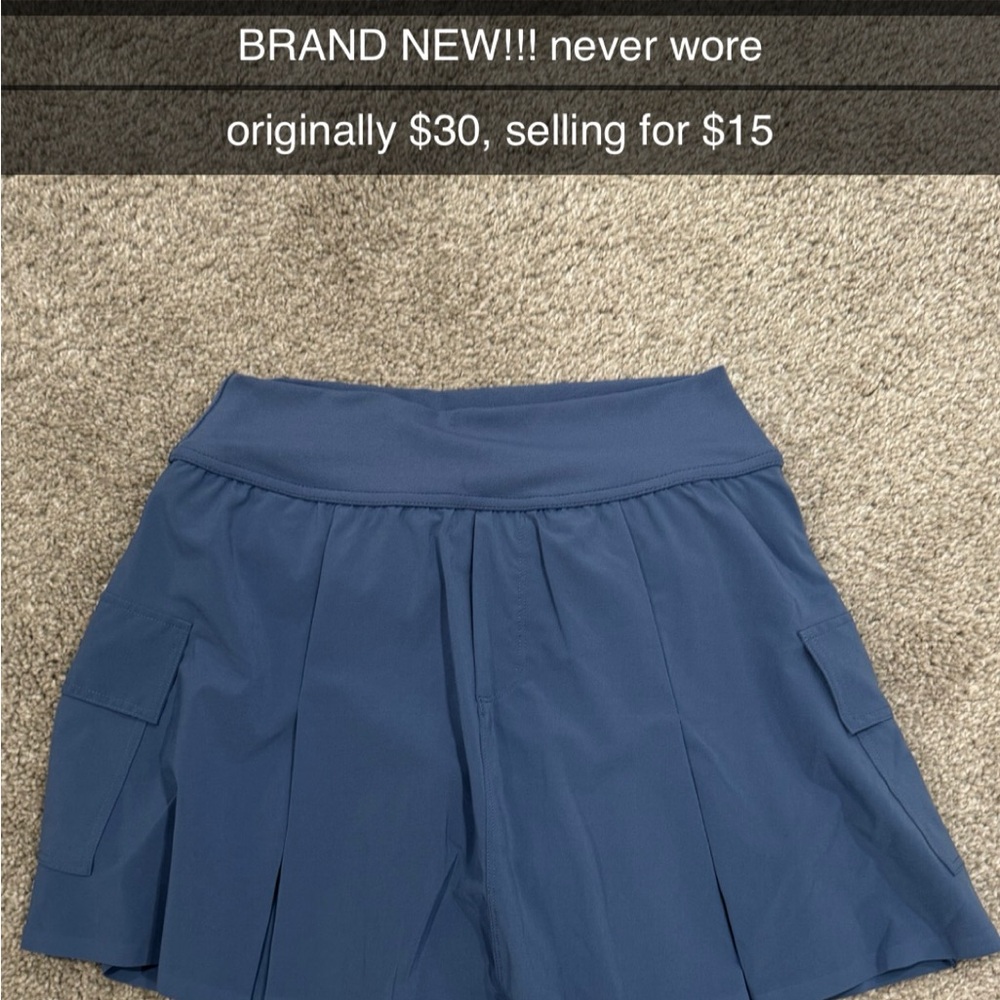 Blue Athletic Skort